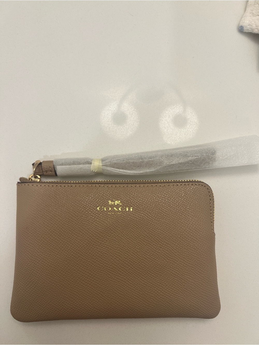 COACH Tan Wristlet